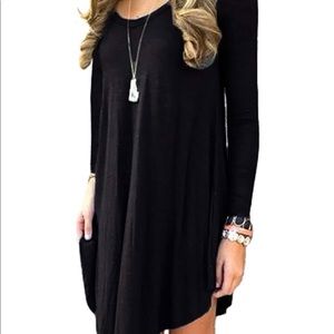 DEARCASE women’s long sleeve  loose t-shirt dress